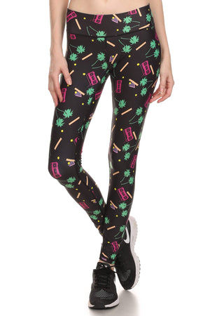 90's Black Dream Leggings - POPRAGEOUS
 - 1