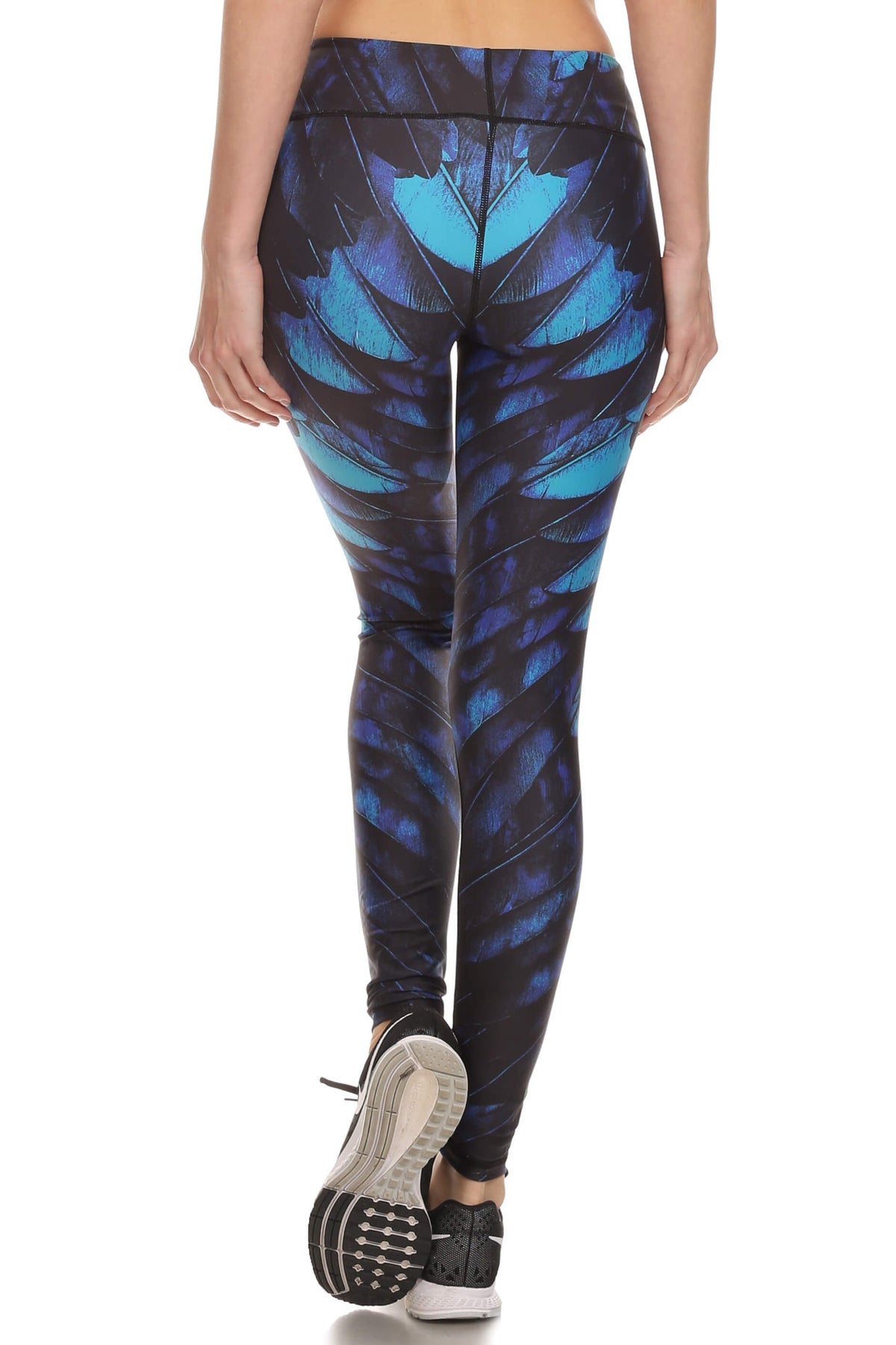 Blue Feather Dream Leggings - POPRAGEOUS
 - 3