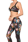 Brussel Floral Jasmine Sports Bralette - POPRAGEOUS
 - 1