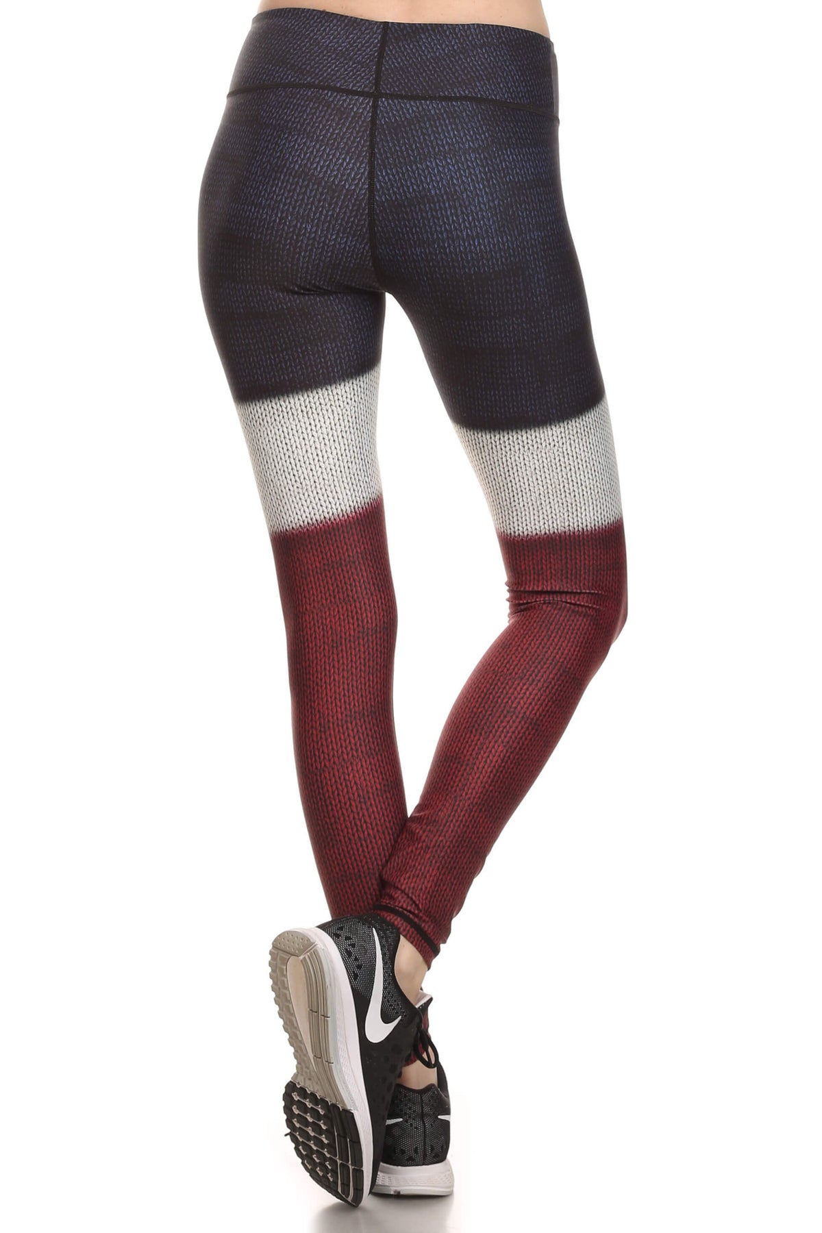 Color Block Dream Leggings - Burgundy - POPRAGEOUS
 - 3