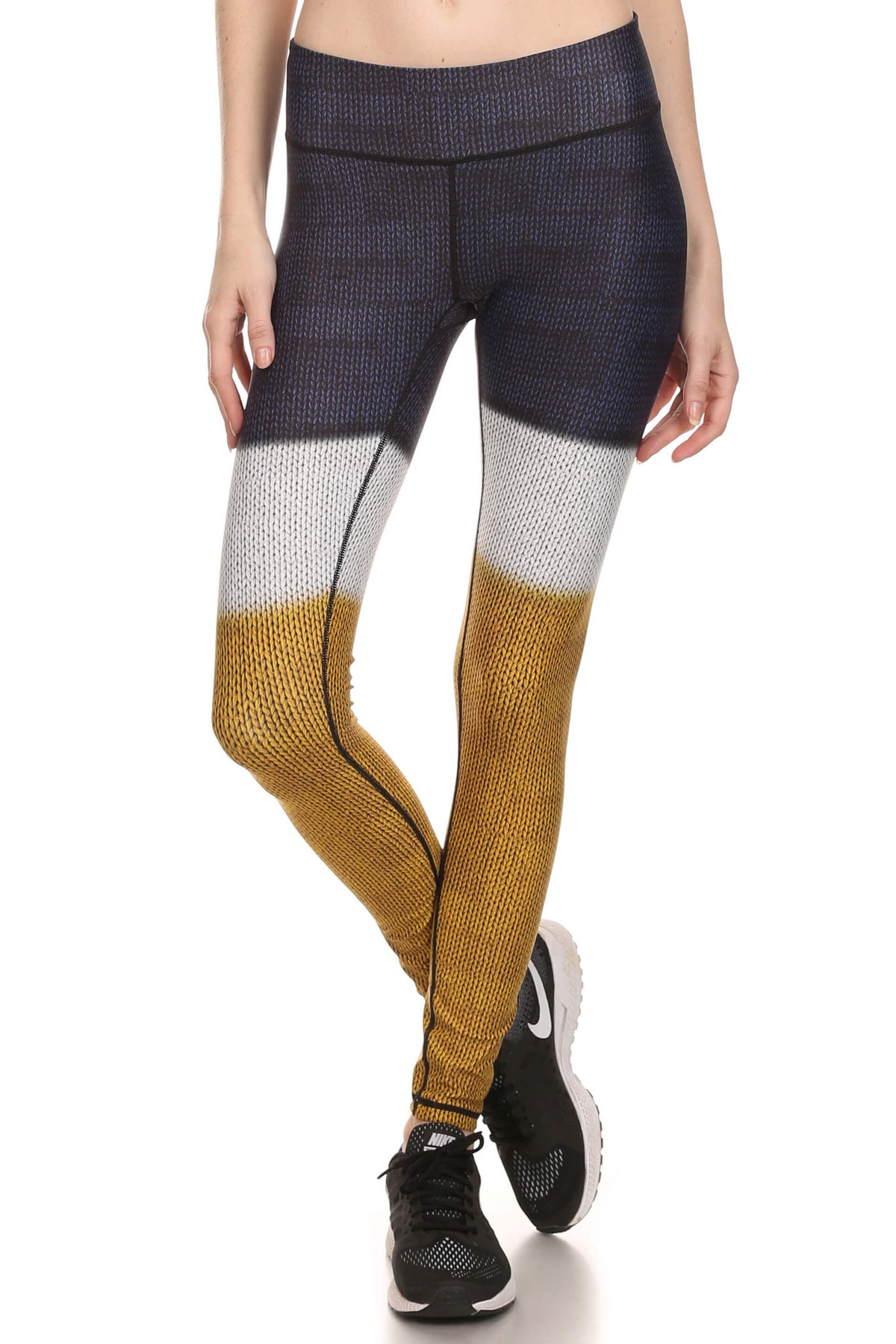 Color Block Dream Leggings - Mustard Yellow - POPRAGEOUS
 - 1