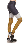 Color Block Dream Leggings - Mustard Yellow - POPRAGEOUS
 - 2