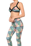 Geometric Rainbow Jasmine Sports Bralette - POPRAGEOUS
 - 2