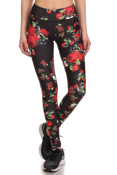 Red Roses Dream Leggings POPRAGEOUS