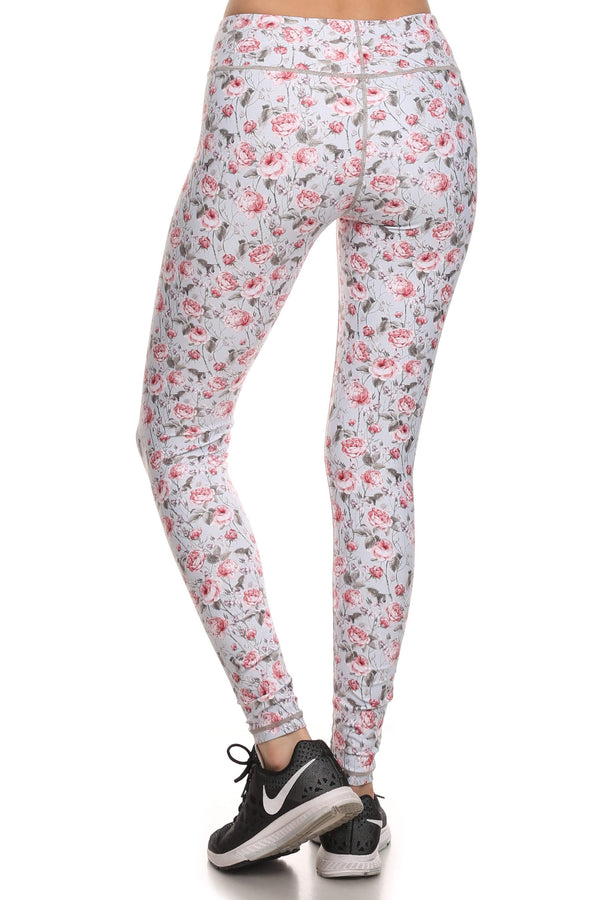 Vintage Floral Dream Leggings - Grey - POPRAGEOUS
 - 3