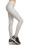 Vintage Floral Dream Leggings - Mint - POPRAGEOUS
 - 2