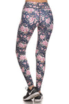 Vintage Floral Dream Leggings - Navy - POPRAGEOUS
 - 3