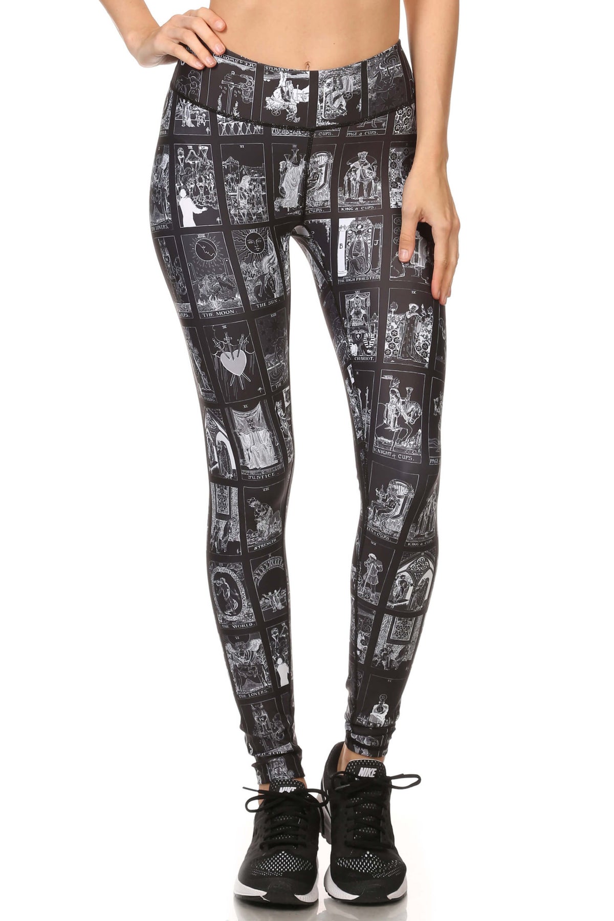 Dark Tarot Card Dream Leggings - POPRAGEOUS
 - 1