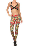 Hidden Dragon Dream Leggings - Vermillion - POPRAGEOUS
 - 4