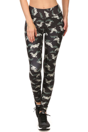 Japanese Crane Dream Leggings - POPRAGEOUS
 - 1