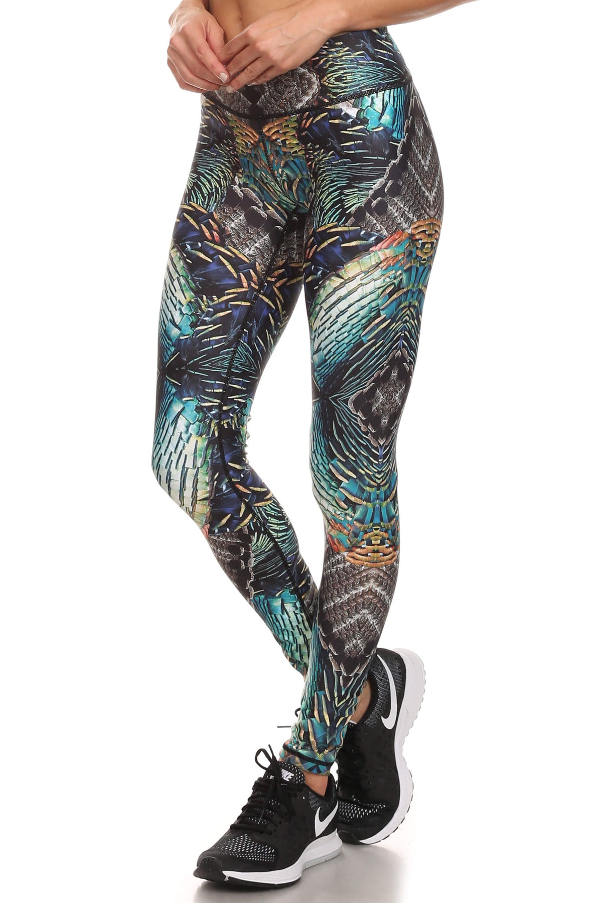 Printed Leggings Nike Leggings Side Pocket Nike Birds Of Paradise