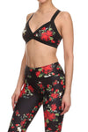 Red Roses Jasmine Sports Bralette - POPRAGEOUS
 - 2