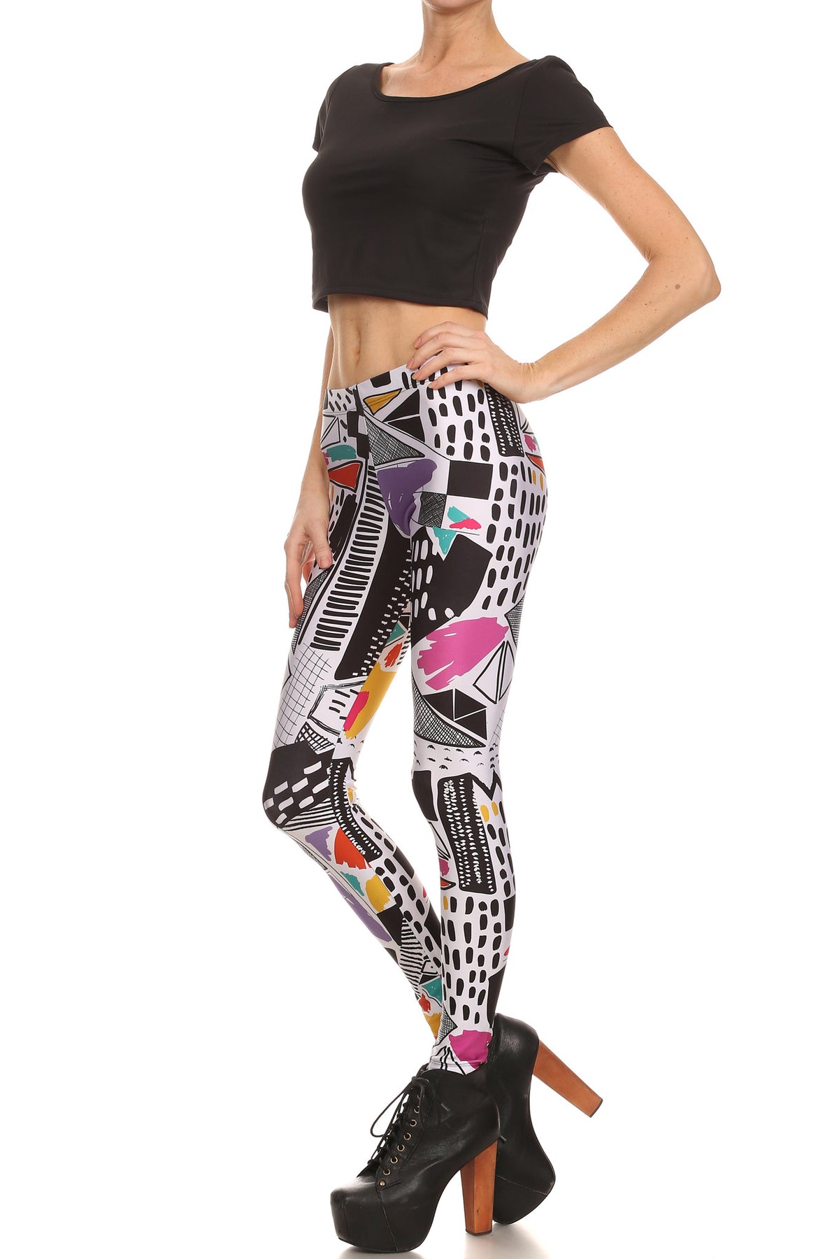 90's Thrift Leggings - POPRAGEOUS
 - 2