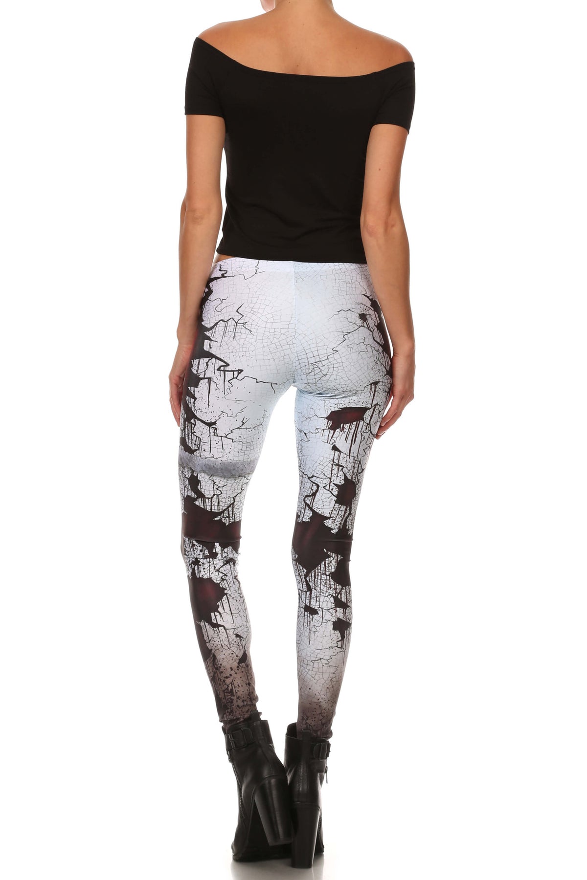 Cracked Creepy Doll Leggings - POPRAGEOUS
 - 4