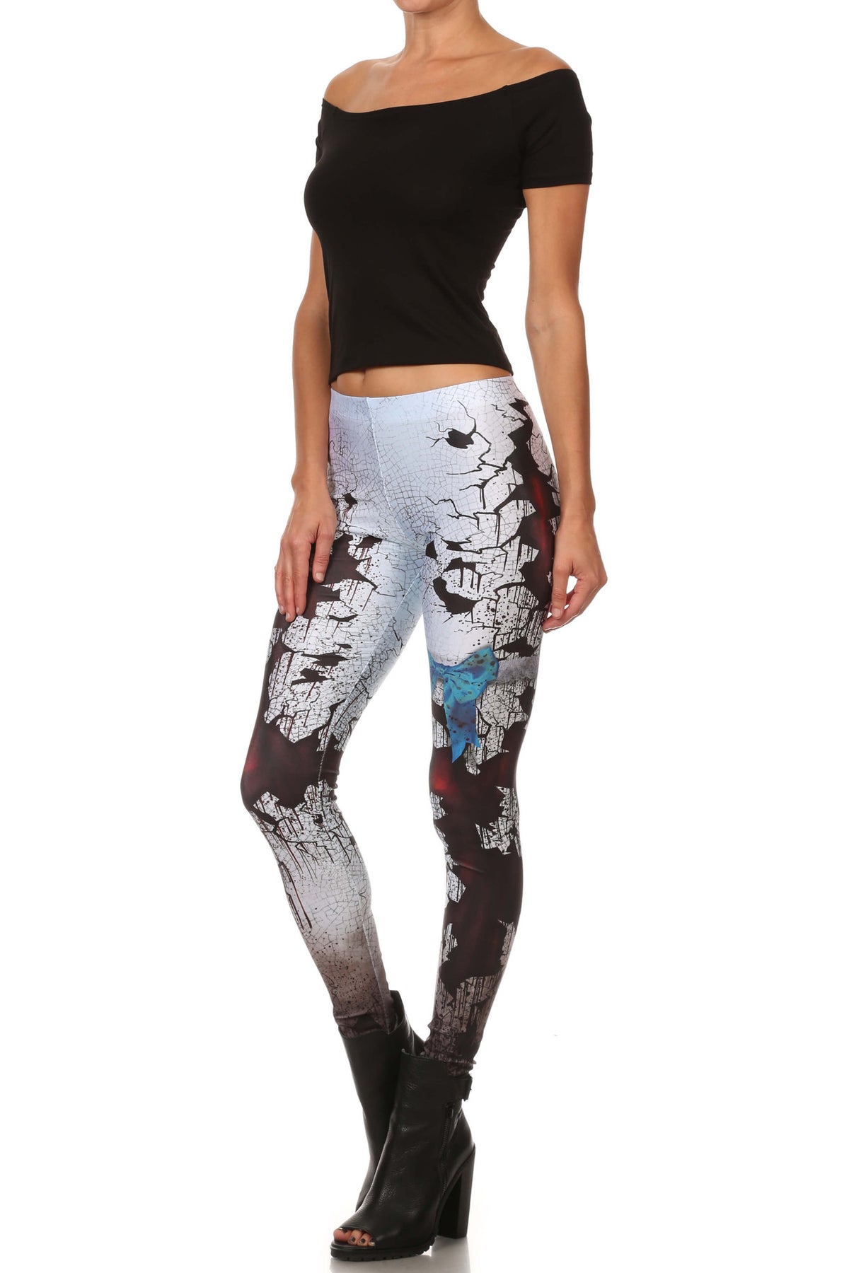 Cracked Creepy Doll Leggings - POPRAGEOUS
 - 2