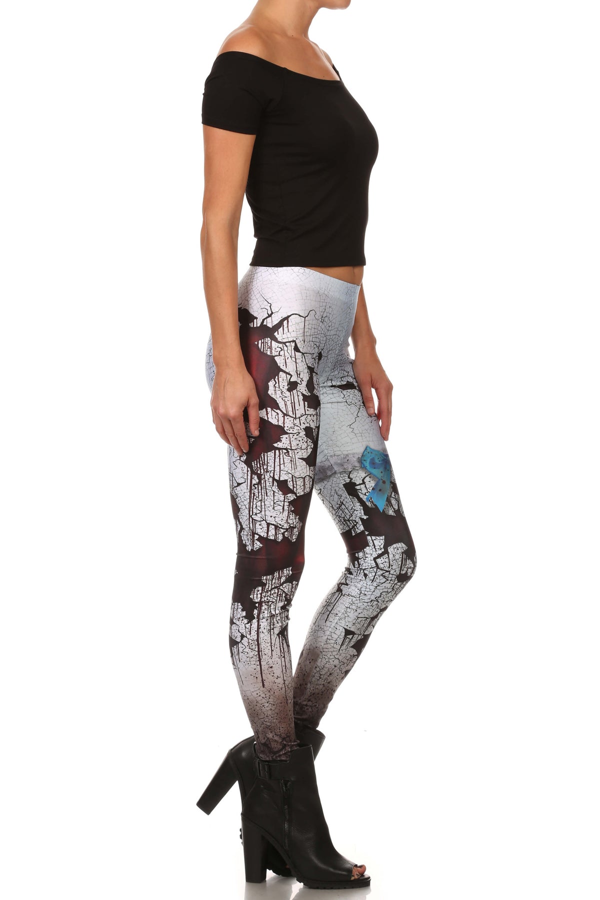 Cracked Creepy Doll Leggings - POPRAGEOUS
 - 3