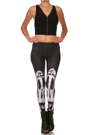 Naked Skull Leggings - POPRAGEOUS
 - 1