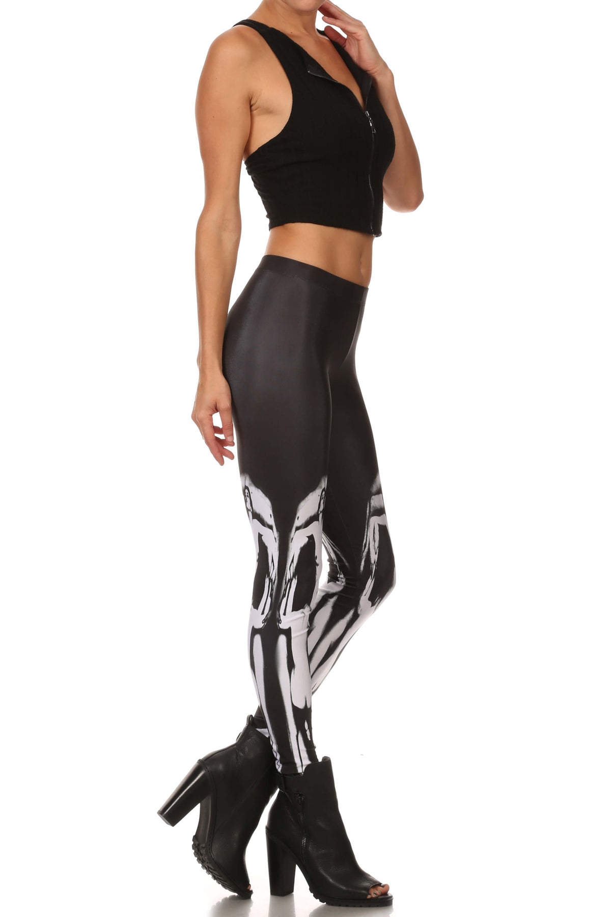 Naked Skull Leggings - POPRAGEOUS
 - 3