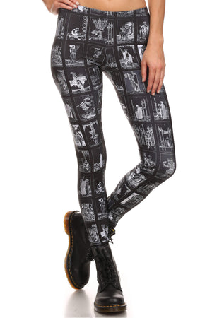 Dark Tarot Card Leggings - POPRAGEOUS
 - 1