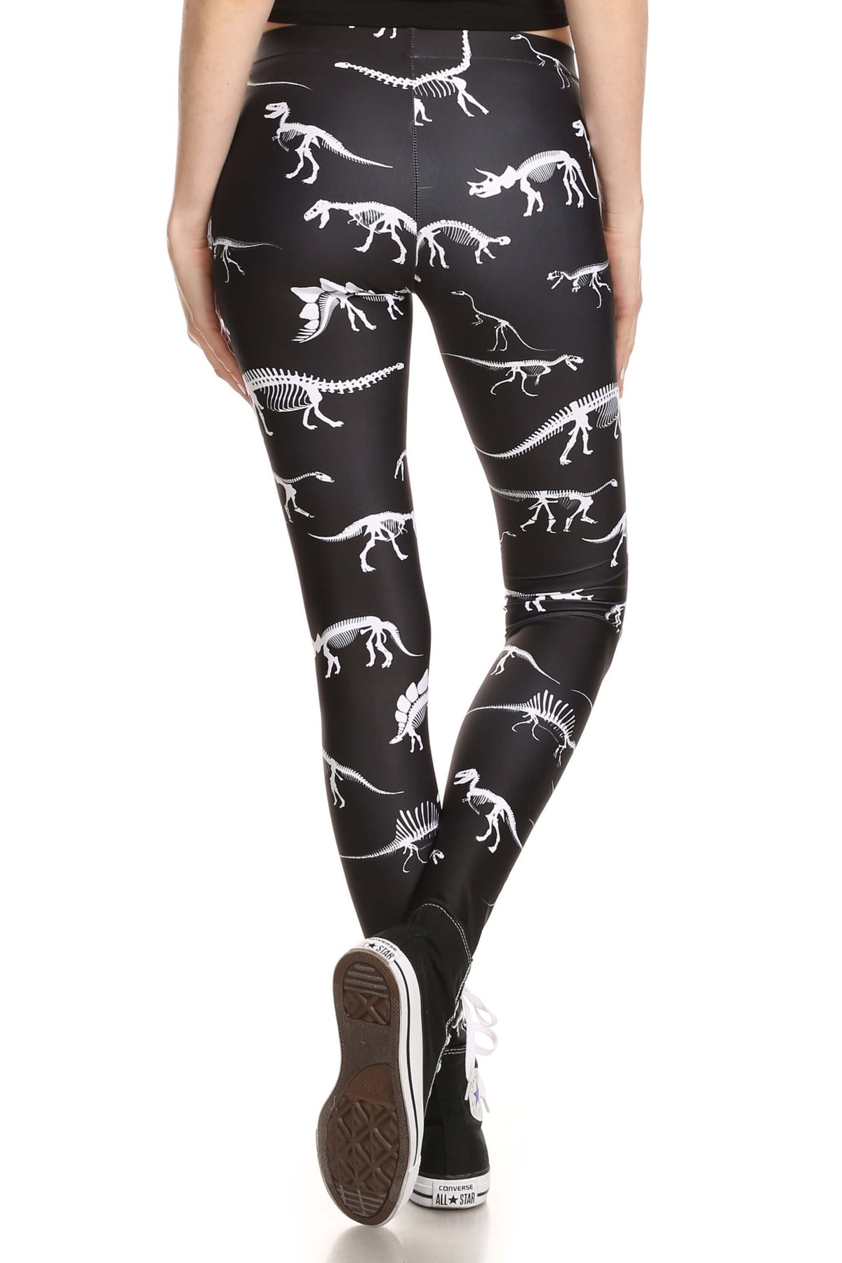 Dinosaur Skeleton Leggings POPRAGEOUS