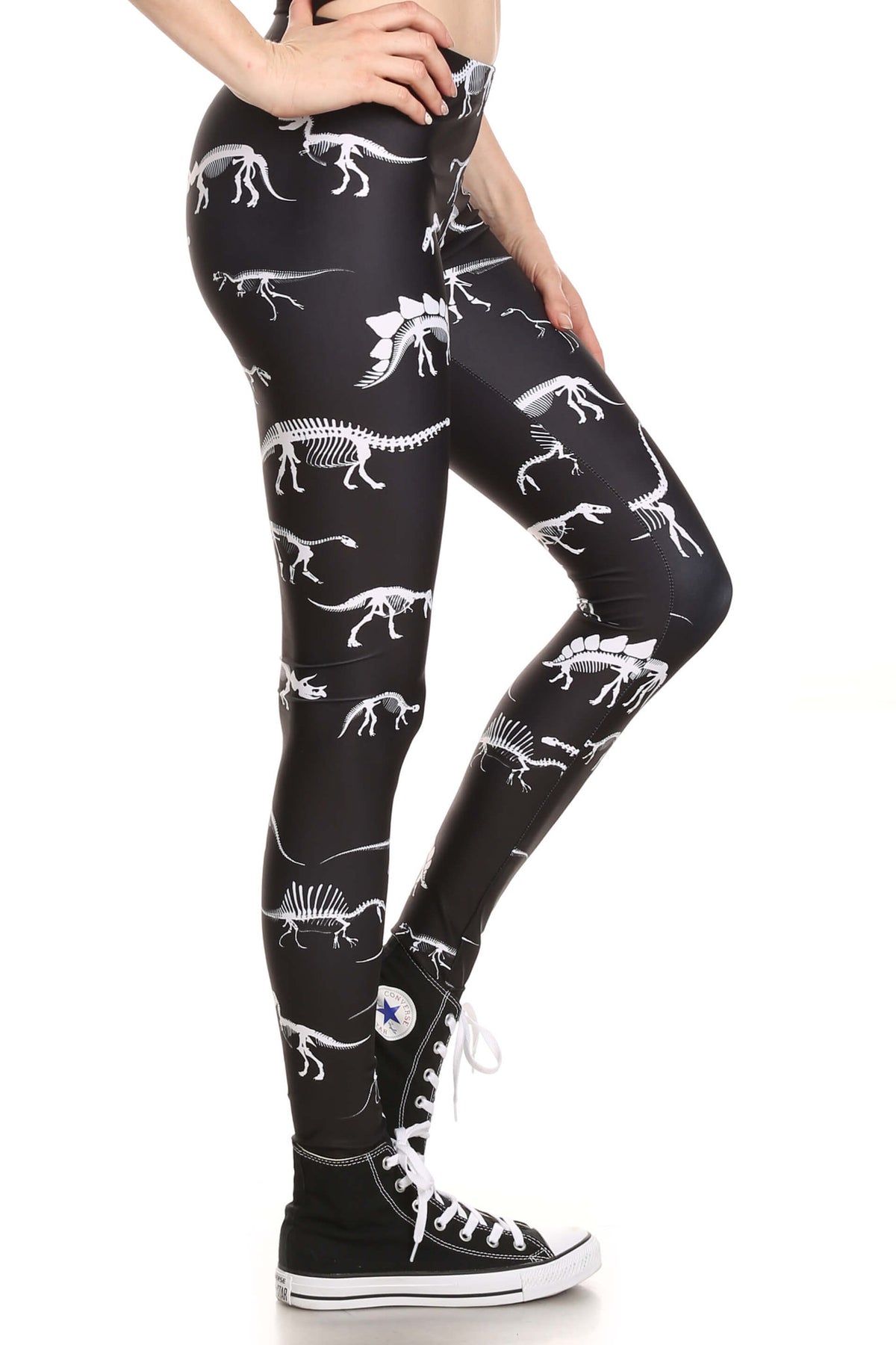Dinosaur Skeleton Leggings POPRAGEOUS