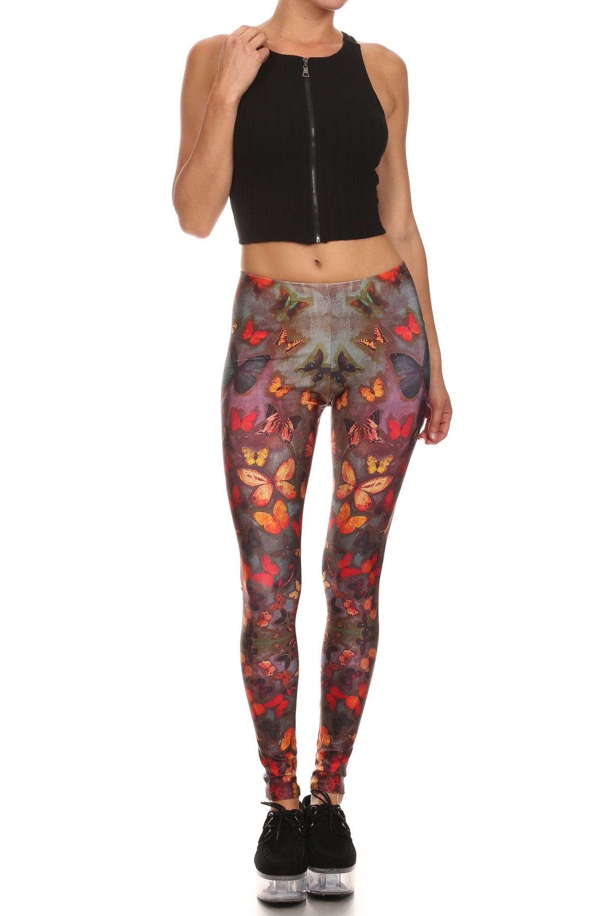 Fall Butterflies Leggings - POPRAGEOUS
 - 1