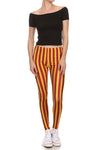 Game Day Classic Leggings - Red & Gold - POPRAGEOUS
 - 1