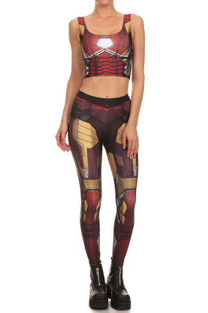Red Robobabe Leggings - POPRAGEOUS
 - 1