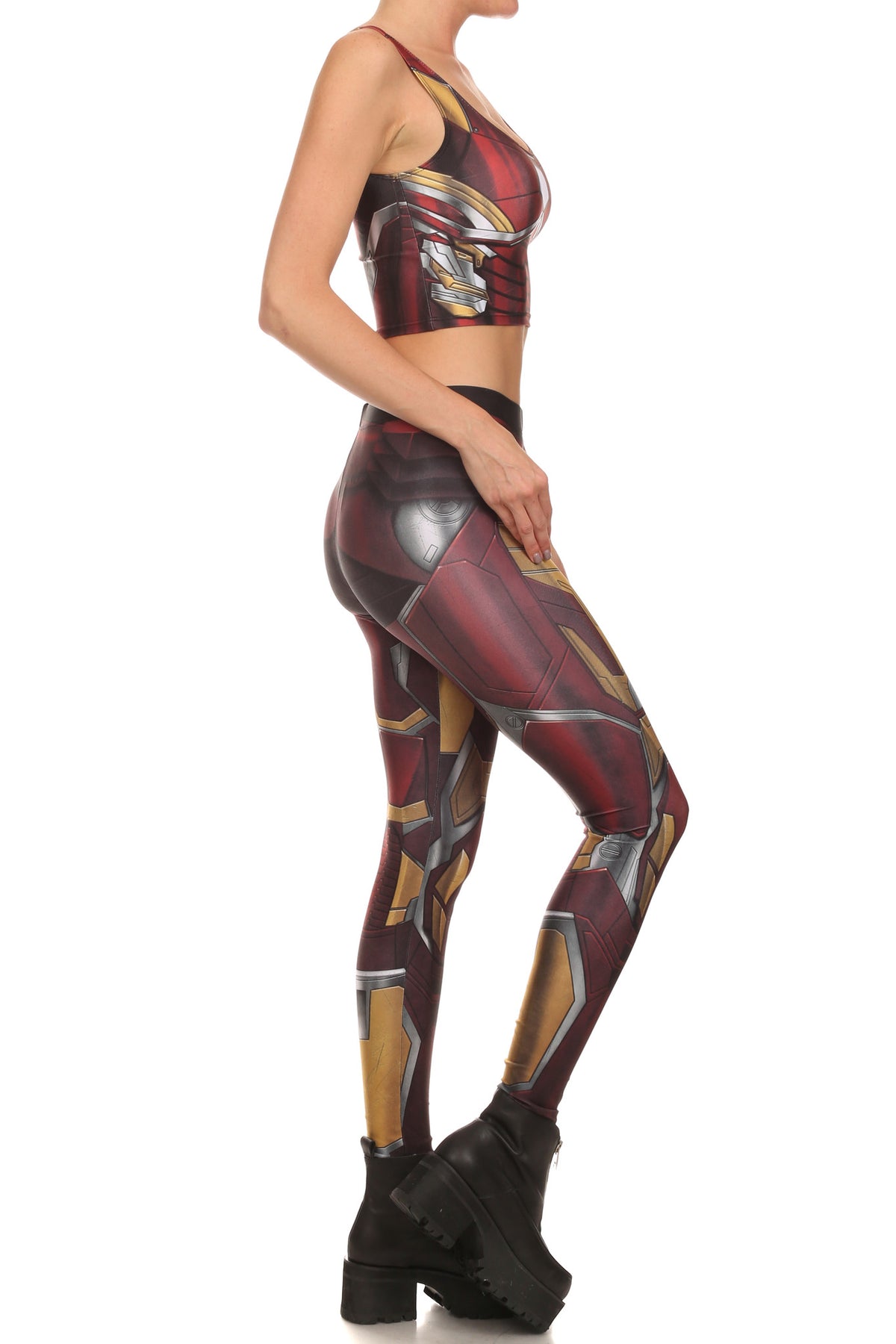 Red Robobabe Leggings - POPRAGEOUS
 - 3