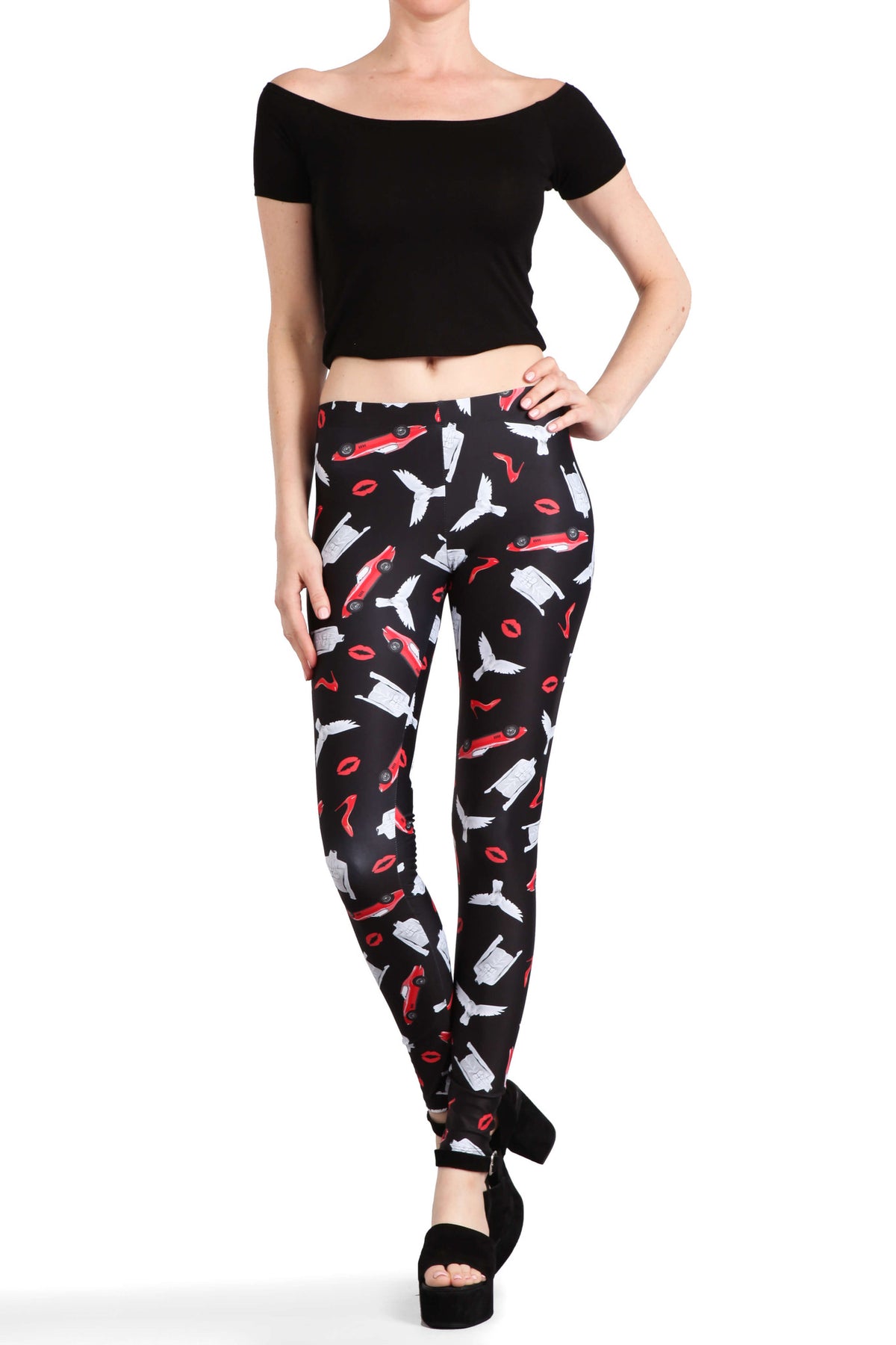 Little Red Corvette Leggings - POPRAGEOUS
 - 3