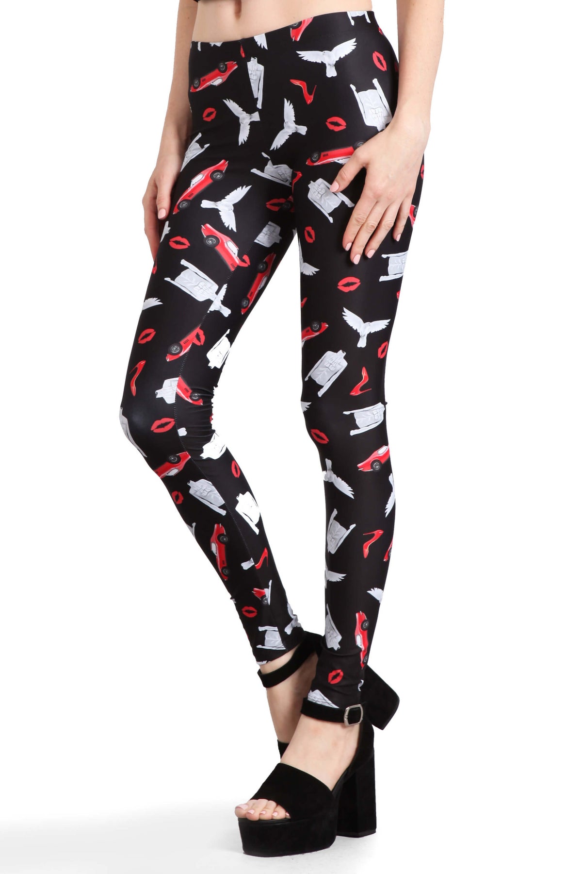 Little Red Corvette Leggings - POPRAGEOUS
 - 2