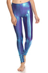 Molten Aqua & Purple Leggings - POPRAGEOUS
 - 1