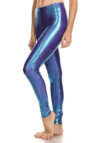 Molten Aqua & Purple Leggings