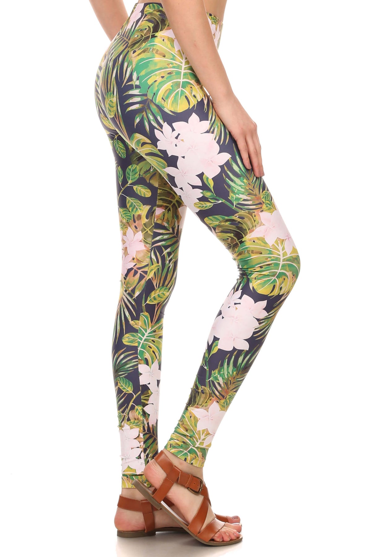 Navy Hawaiian Punch Leggings - POPRAGEOUS
 - 2