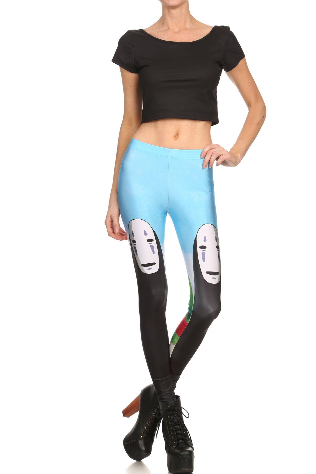 No Face Leggings - POPRAGEOUS
 - 1