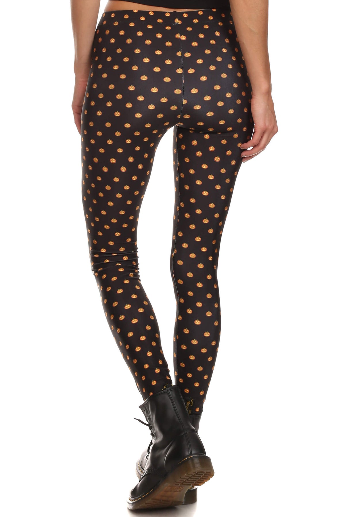 Pumpkin Emoji Leggings - POPRAGEOUS
 - 3