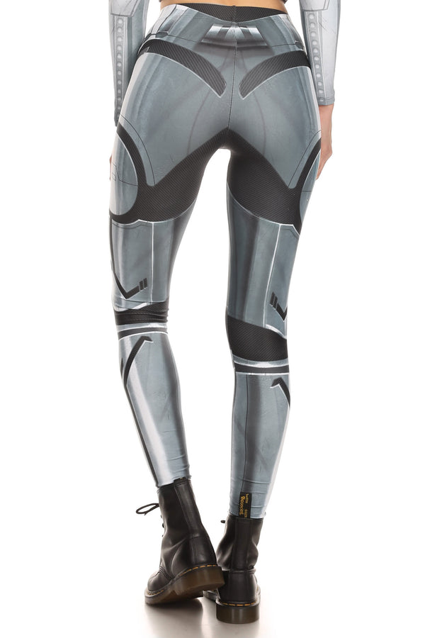 Robotic Leggings - Chrome - LIMITED - POPRAGEOUS
 - 3
