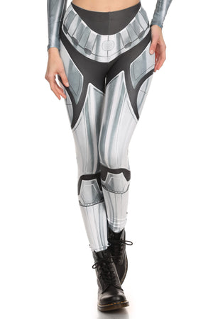 Robotic Leggings - Chrome - LIMITED - POPRAGEOUS
 - 1