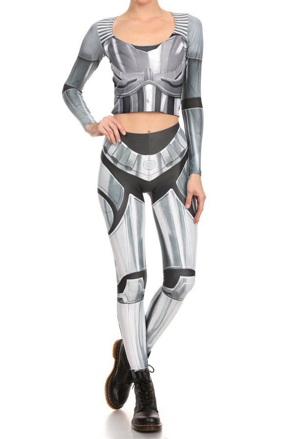Robotic Leggings - Chrome - LIMITED - POPRAGEOUS
 - 4