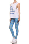 Socality Leggings - Blue & Yellow - POPRAGEOUS
 - 2