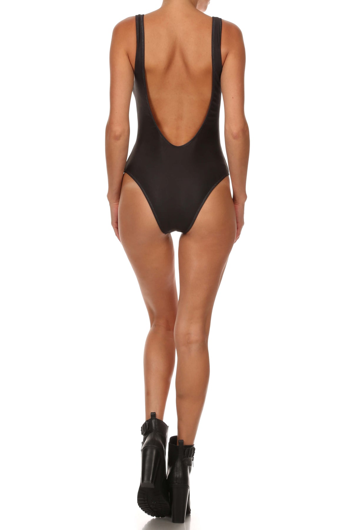Naked Skull Low Back Onesie Swim - POPRAGEOUS
 - 4