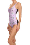 90's One-Piece Swim - Lavender - POPRAGEOUS
 - 3
