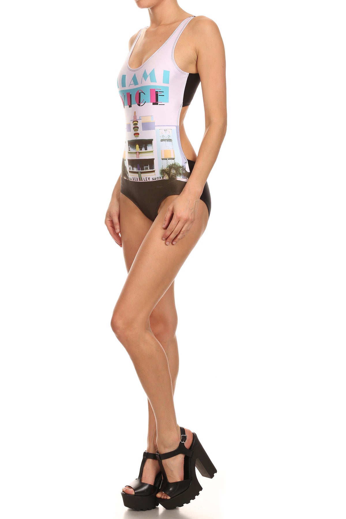 Miami Vice One-Piece Swim - POPRAGEOUS
 - 2