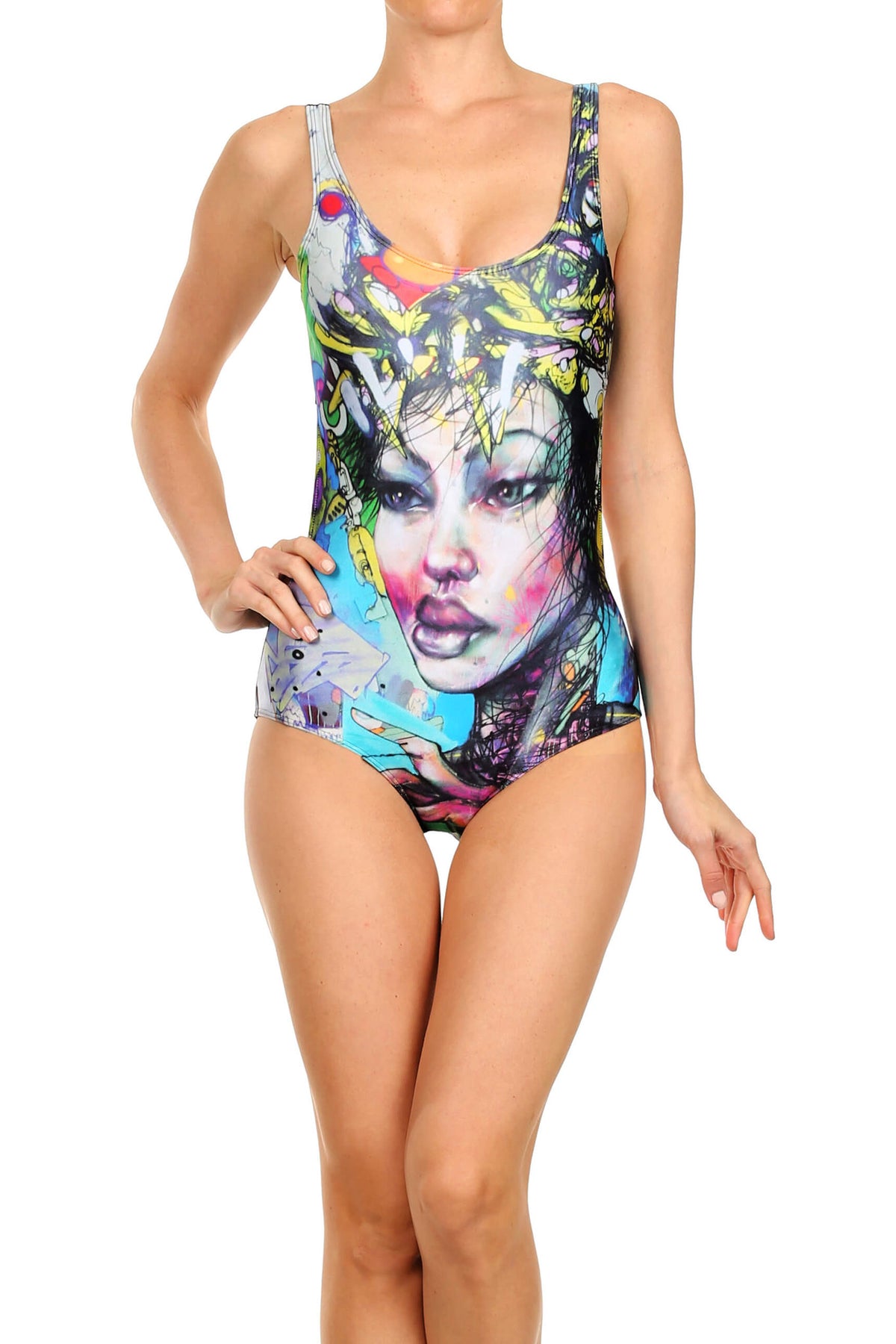 David Choe: 7th & Mateo Swim - POPRAGEOUS
 - 1