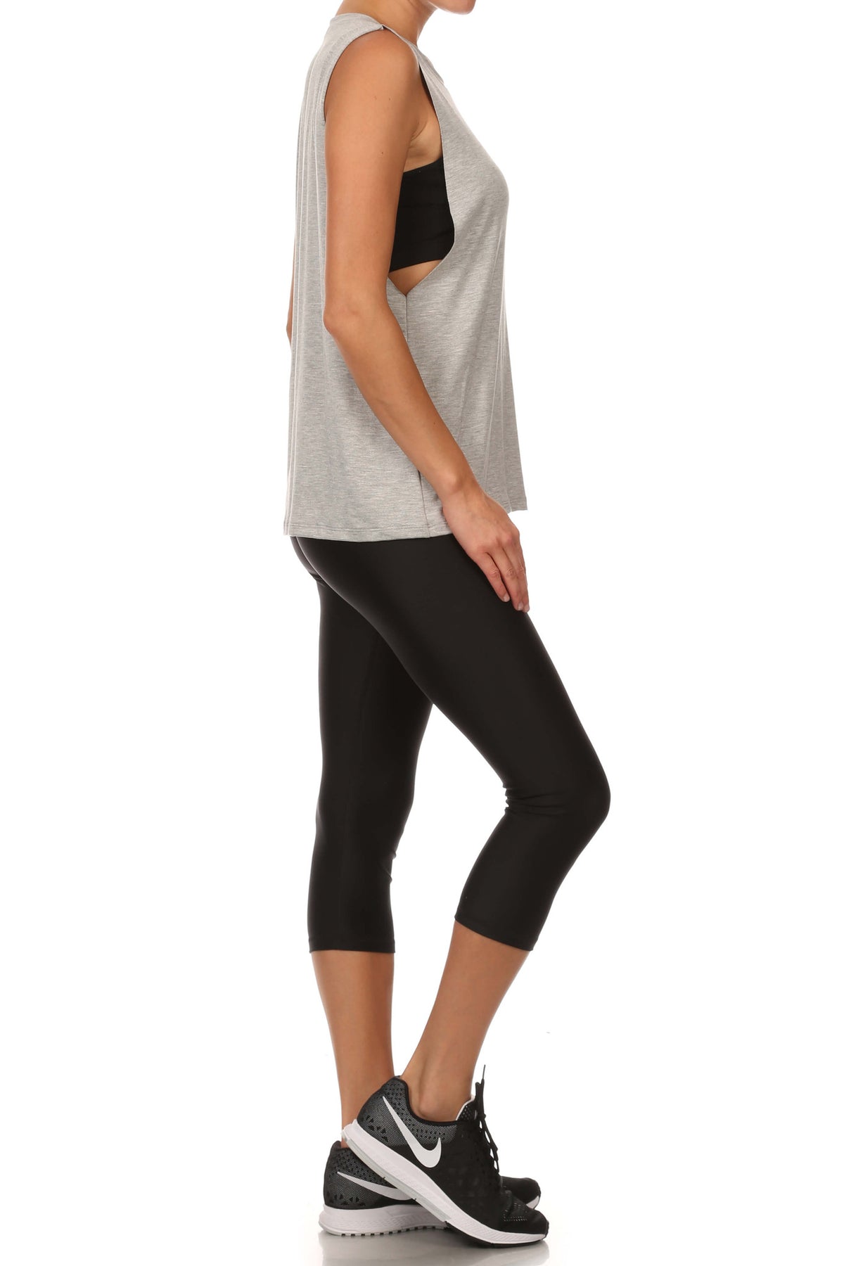 POPSOFT Muscle Tank - Grey - POPRAGEOUS
 - 3