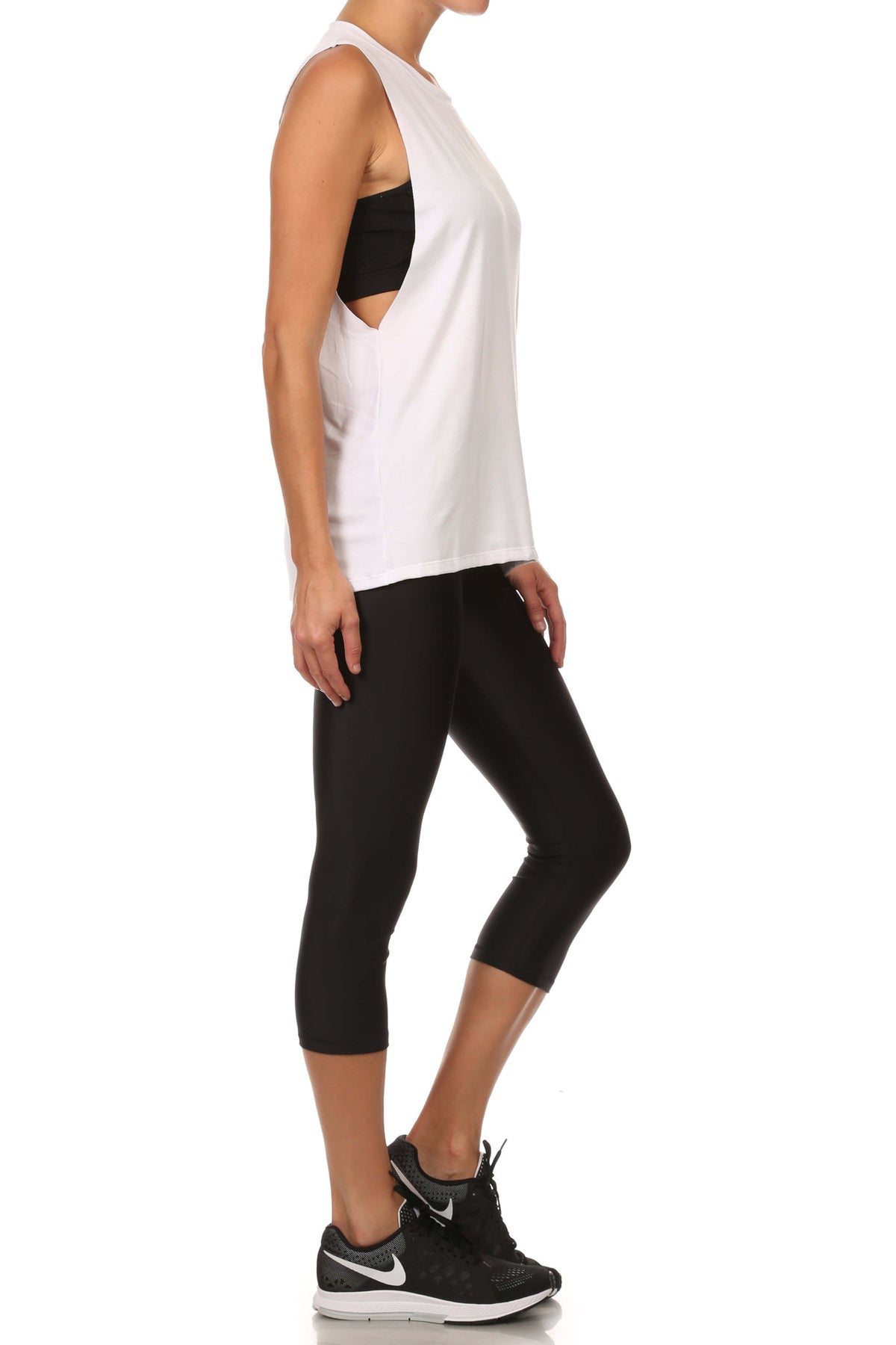 POPSOFT Muscle Tank - White - POPRAGEOUS
 - 3