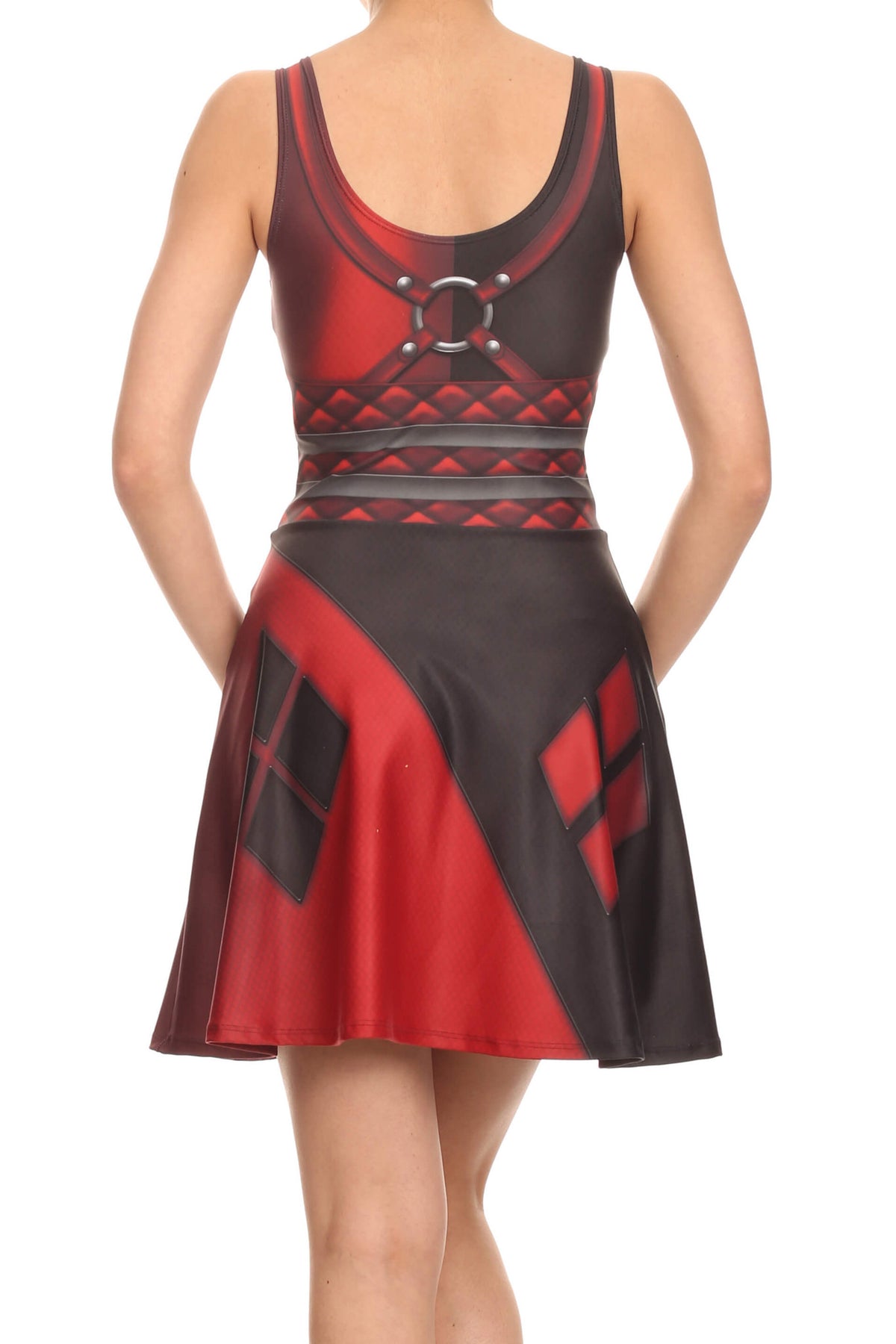 Insane Harlequin Skater Dress - LIMITED - POPRAGEOUS
 - 4
