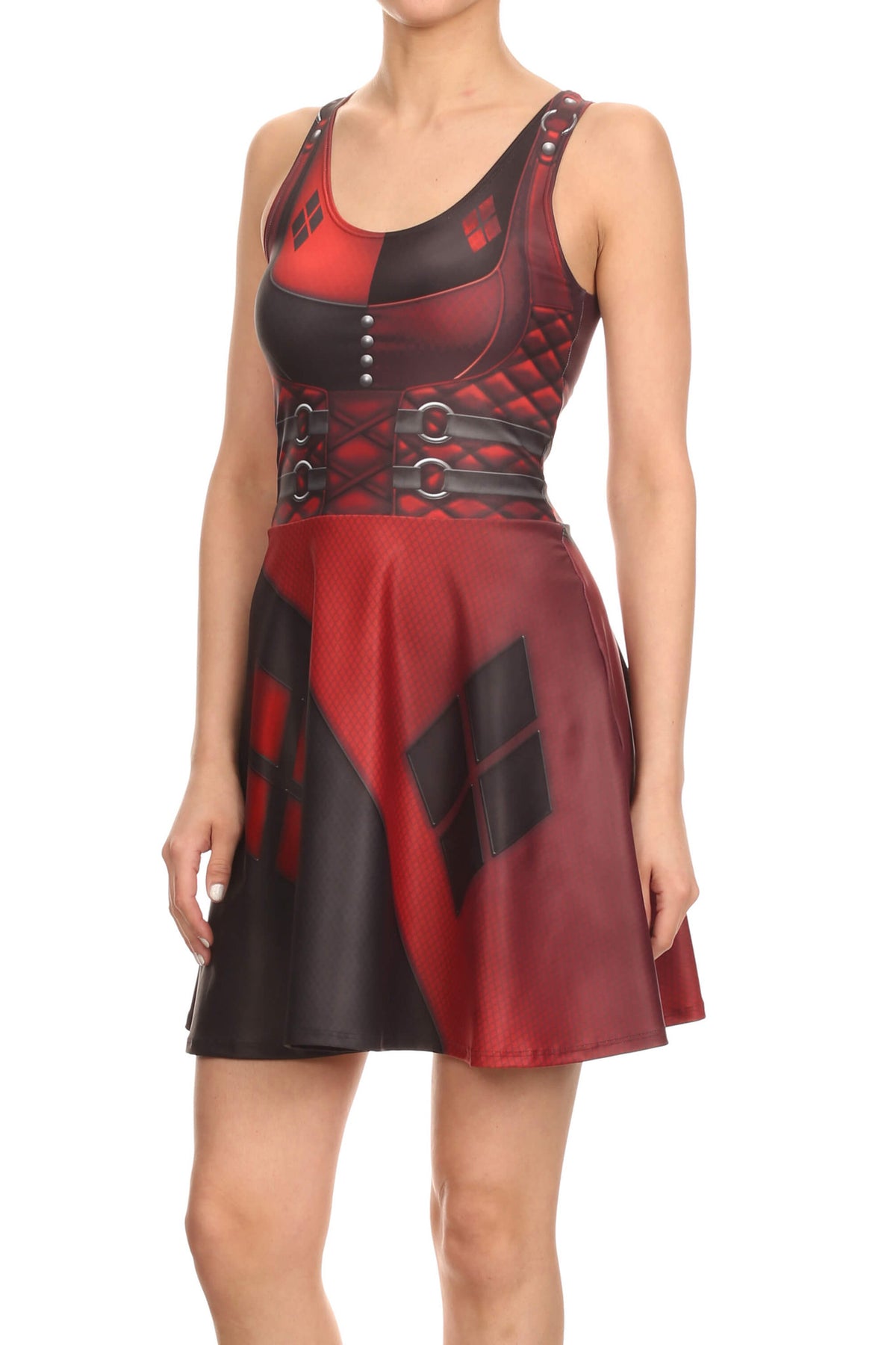 Insane Harlequin Skater Dress - LIMITED - POPRAGEOUS
 - 2