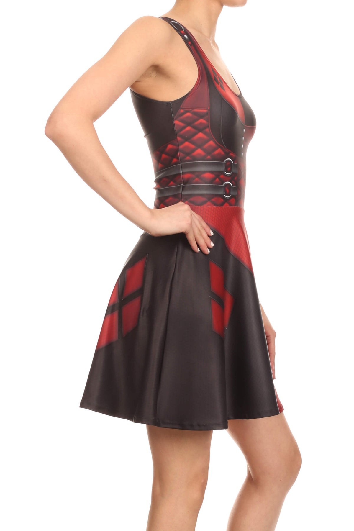 Insane Harlequin Skater Dress - LIMITED - POPRAGEOUS
 - 3