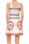Orange Robot Skater Dress - POPRAGEOUS
 - 3